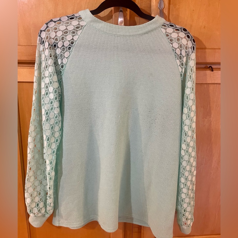 Lace Long Sleeved Top Size L
